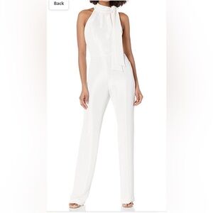 Black Halo white jumpsuit size 6
